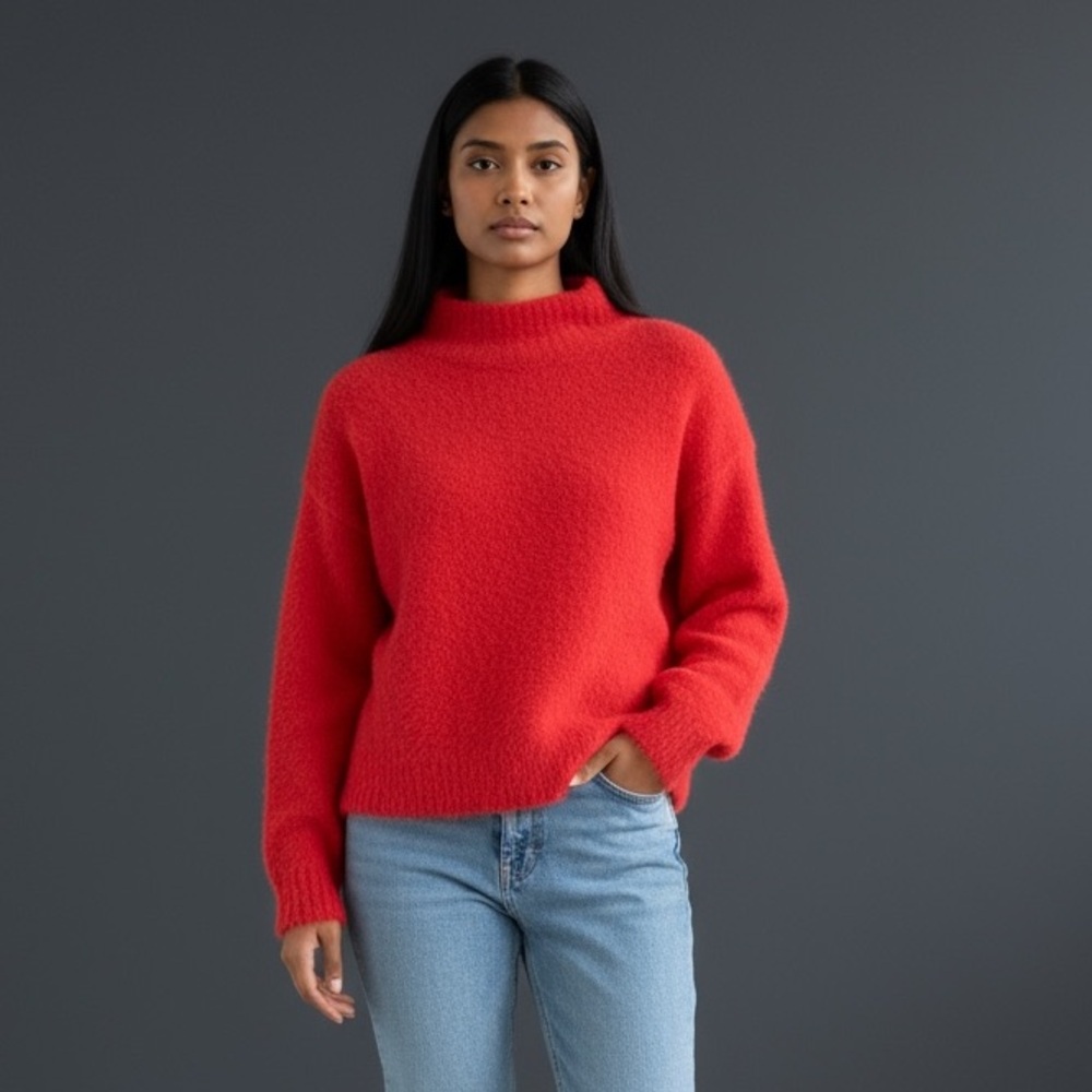 Ann Taylor LOFT red sweater turtle neck. Worn once super soft XS. Long sleeve. - Picture 15 of 15